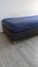 Enkel bed + matras Beka zo goed als nieuw, Ophalen, 90 cm, Eenpersoons, Blauw