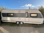 Hobby Prestige  660 dubbelas caravan, Caravans en Kamperen, Hefbed, Rondzit, Hobby, Tot en met 2