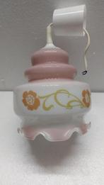 Zeer mooie antieke glazen hanglamp - opaline, Ophalen of Verzenden