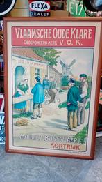 Oude affiche oude klaren Mouliez-Bussschaert Kortrijk, Verzamelen, Posters, Ophalen, Zo goed als nieuw