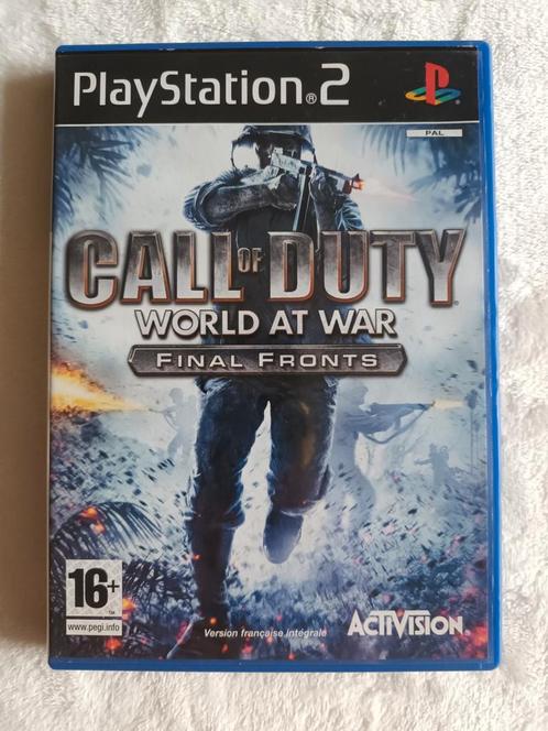 CALL OF DUTY WORLD AT WAR "FINAL FRONTS" - PS2 - PAL FR TBE, Games en Spelcomputers, Games | Sony PlayStation 2, Zo goed als nieuw