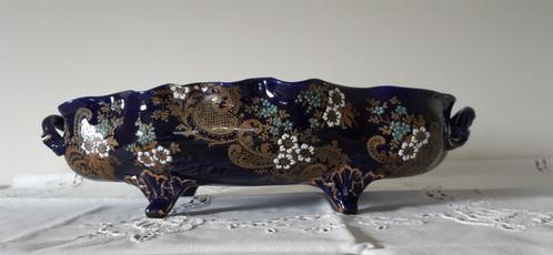 Kobalt blauwe jardinière van K&G Lunéville, Antiek en Kunst, Antiek | Porselein, Ophalen of Verzenden