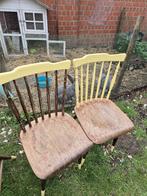 Stoelen, Huis en Inrichting, Ophalen, Gebruikt, Bruin, Vier