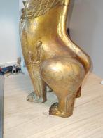 Lion Fô mâle en bronze doré, Thaïlande, Asie b, Bronze, Enlèvement