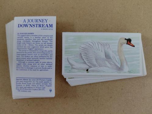 A Journey Downstream complete set 25 chromos flora fauna, Verzamelen, Foto's en Prenten, Natuur, 1980 tot heden, Ophalen of Verzenden