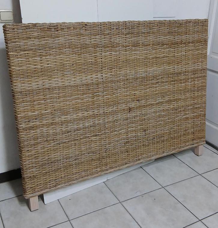 Hoofdbord van alpine rotan, Huis en Inrichting, Slaapkamer | Bedden, Gebruikt, 120 cm, Ophalen