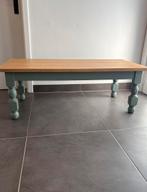 Opgeknapte salontafel EIK, Ophalen, 100 tot 150 cm, Vintage modern, Eikenhout