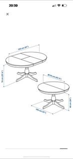 Table ikea extensible +4 chaise, Ophalen, Zo goed als nieuw
