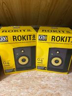 2x Krk Rokit RP8 g4 studio monitor, Audio, Tv en Foto, Luidsprekerboxen, Overige typen, Zo goed als nieuw, 120 watt of meer, Ophalen