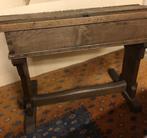 Origineel antieken kinderbureau met 2 vakken massief eiken o, Antiek en Kunst, Ophalen