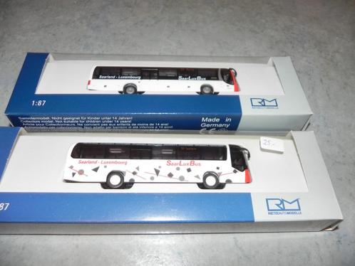 2 BUSSEN SAARLUXBUS (LU) CFL RIETZE H0, Hobby en Vrije tijd, Modelauto's | 1:87, Nieuw, Bus of Vrachtwagen, Rietze, Ophalen of Verzenden