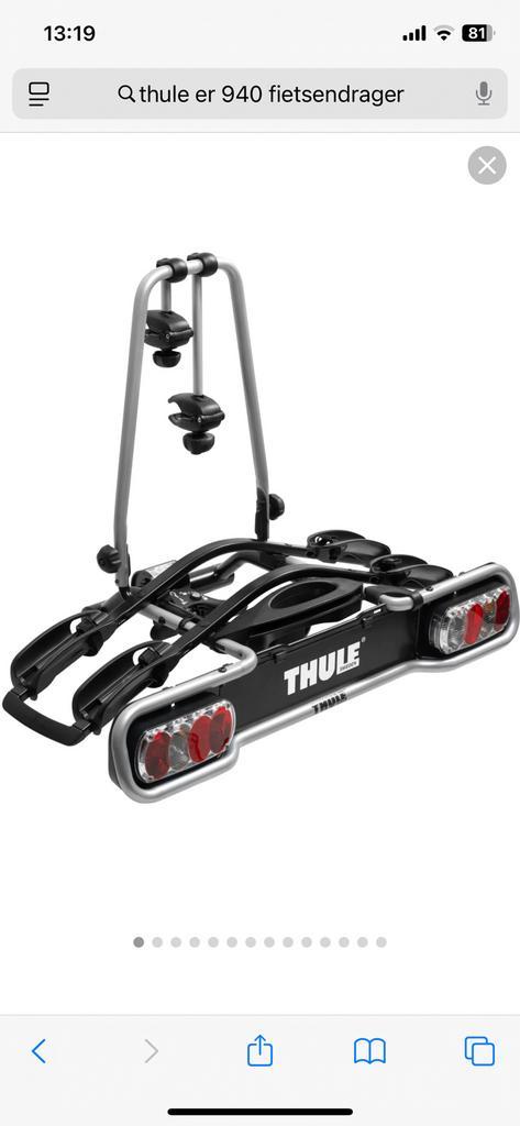 Thule Euroride 940 - Nieuwstaat, Auto diversen, Fietsendragers, Nieuw, 2 fietsen, Ophalen