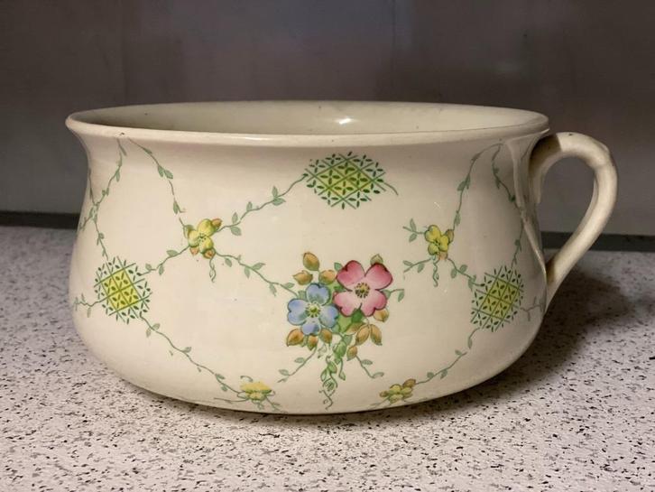 Porseleinen nachtpot/po Devonware S.F. & Co, Antiek en Kunst, Antiek | Porselein, Ophalen
