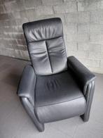 Fauteuil inclinable en cuir noir Ergolux, Enlèvement, Comme neuf