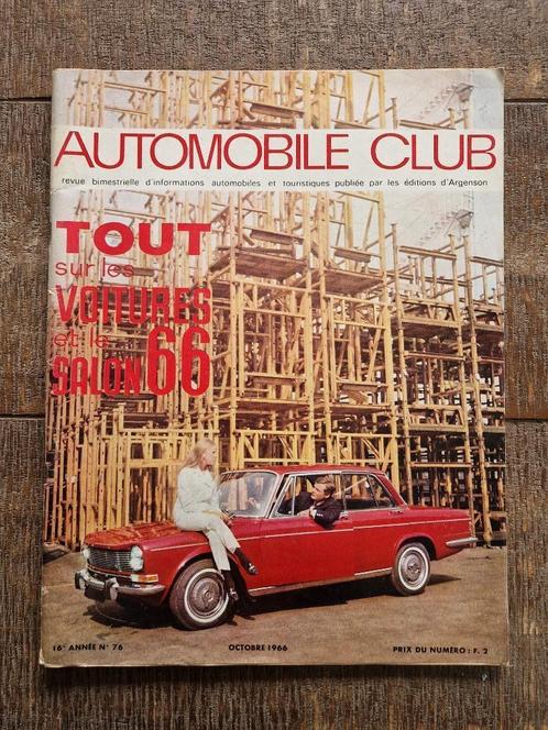 Automobile Club - Octobre 1966, Verzamelen, Tijdschriften, Kranten en Knipsels, Tijdschrift, 1960 tot 1980, Ophalen of Verzenden