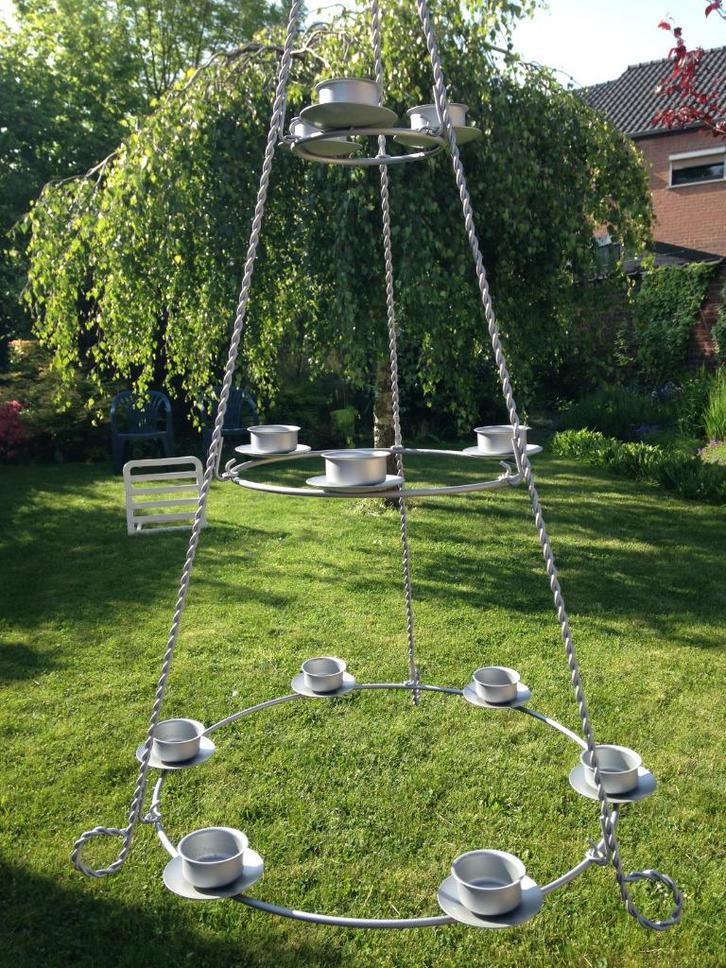 Suspension Ikea porte-bougies Pollux - éclairage ambiance, Tuin en Terras, Buitenverlichting, Zo goed als nieuw, Hanglamp, IJzer