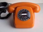 Joli ancien téléphone vintage orange FeTap, Ophalen of Verzenden