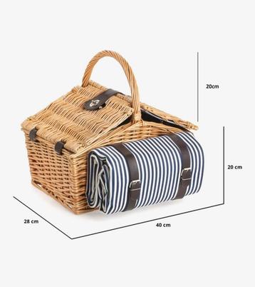 Picknickmand, Hobby en Vrije tijd, Picknickmanden, Ophalen of Verzenden, Zo goed als nieuw