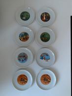 8 kleurrijke vintage apérobordjes, Antiek en Kunst, Ophalen of Verzenden