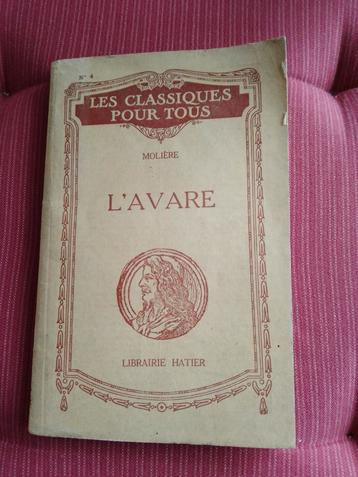 Urgent - L'avare édition ancienne  disponible aux enchères