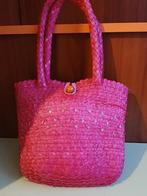 Rieten handtasje - Rode kleur, Handtassen en Accessoires, Tassen | Damestassen, Ophalen of Verzenden, Zo goed als nieuw