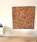 Abstract action painting 1,5 op 1,5 meter, Enlèvement