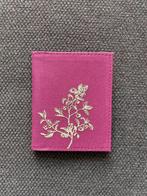 Porte-cartes rose foncé à motif floral, Ophalen, Nieuw, Roze