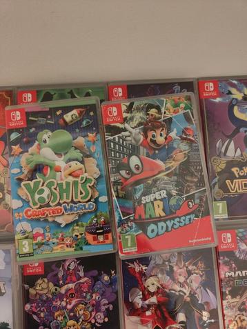Verschillende Nintendo Switch-games  beschikbaar voor biedingen