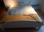 tweepersoonsbed Ikea 1m60 breed, Huis en Inrichting, Slaapkamer | Bedden, Ophalen, Wit