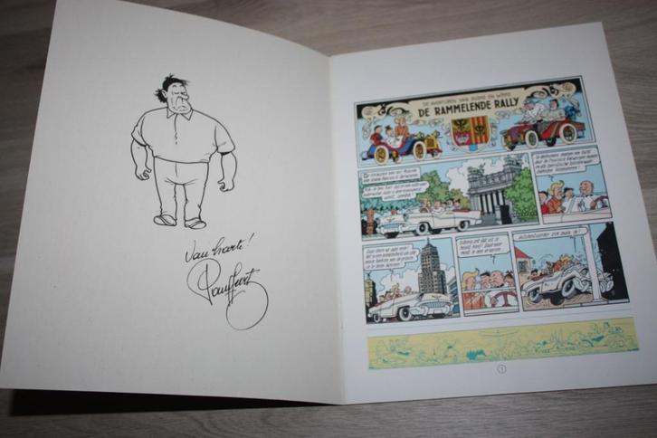 Groene Rammelende Rally , met gesigneerde tekening, Boeken, Stripverhalen, Zo goed als nieuw, Eén stripboek, Ophalen of Verzenden