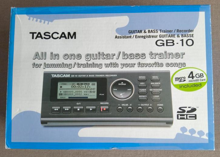 Tascam GB-10 Gitaar- & bastrainer + RC-3F foot switch, Muziek en Instrumenten, Instrumenten | Toebehoren, Nieuw, Ophalen of Verzenden
