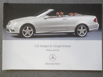 Brochure de la Mercedes CLK Cabriolet V8 5.0 de Giorgio Arma