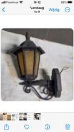 Antieke muurlamp voor buiten, Ophalen of Verzenden, Gebruikt, Metaal