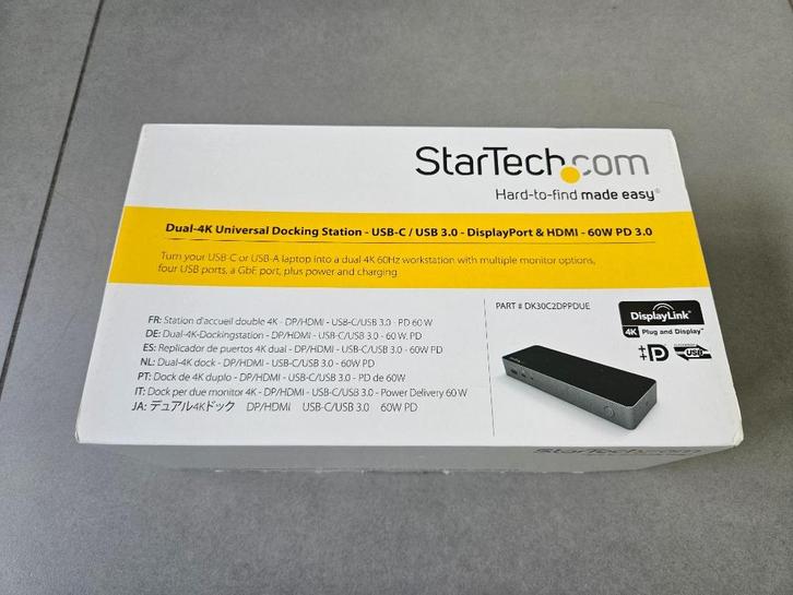 USB-C universeel docking station StarTech, Computers en Software, Dockingstations, Zo goed als nieuw, Docking station, Laptop