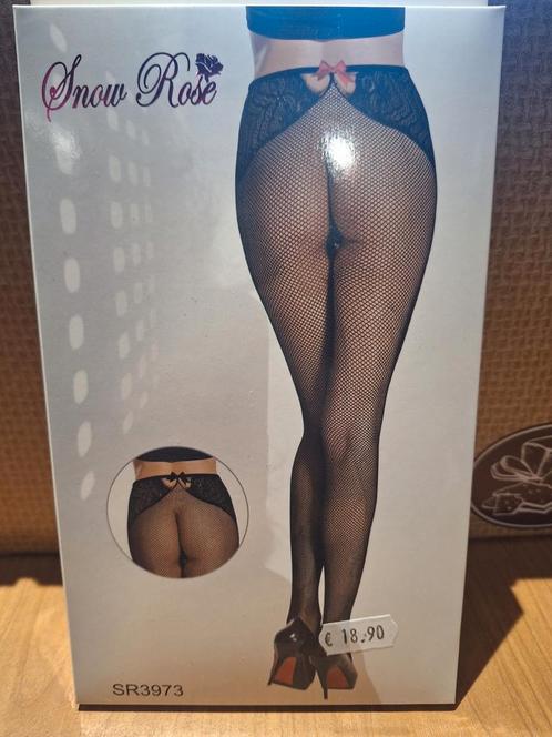 Snow Rose,fantasy panty,one size, Kleding | Dames, Leggings, Maillots en Panty's, Nieuw, Panty, Overige maten, Rood, Ophalen of Verzenden