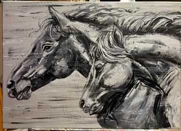 Schilderij paarden Mk Art