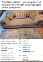 3-zit zo goed als nieuw, Trois personnes, 100 à 125 cm, 200 à 250 cm, Banc droit