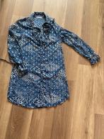 Zomerse hemdjurk, Blauw, Zo goed als nieuw, Knielengte, Maat 36 (S)