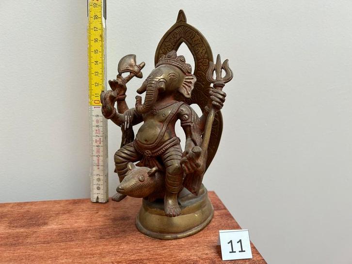 Ganesh - bronzen beeld - 11, Antiek en Kunst, Kunst | Niet-Westerse kunst, Ophalen of Verzenden