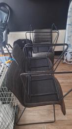 6 grijs stoelen, Ophalen, Zo goed als nieuw, Grijs, Vijf, Zes of meer stoelen