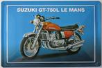 Reclamebord van Suzuki GT-750L-Le Mans in reliëf -30 x 20 cm, Envoi, Neuf, Panneau publicitaire