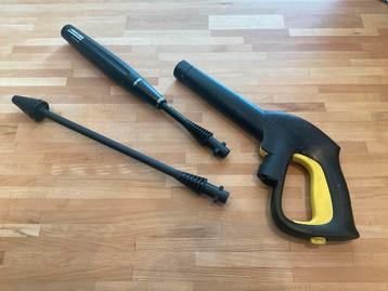 Kärcher spuitpistool met 2 opzetstukken, Tuin en Terras, Hogedrukreinigers, Ophalen of Verzenden, Gebruikt