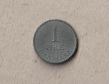 Denemarken : 1 ore, 1955 (zink, gebruikt) beschikbaar voor biedingen