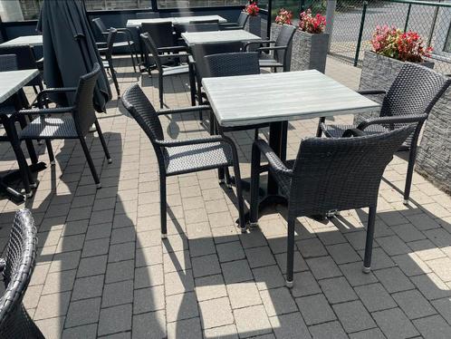 Terras meubilair horeca 80 stoelen, Jardin & Terrasse, Ensembles de jardin, Utilisé, Enlèvement