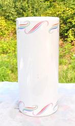 vase cylindrique faïence motif 3 couleurs, Ophalen of Verzenden, Zo goed als nieuw