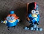 Minions: 2 miniatuurfiguurtjes (Kindersurprise), Verzamelen, Poppetjes en Figuurtjes, Ophalen of Verzenden, Gebruikt