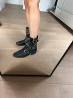Zwarte leren enkellaarzen met studs, Ophalen, Lage of Enkellaarzen, Gedragen, Zara