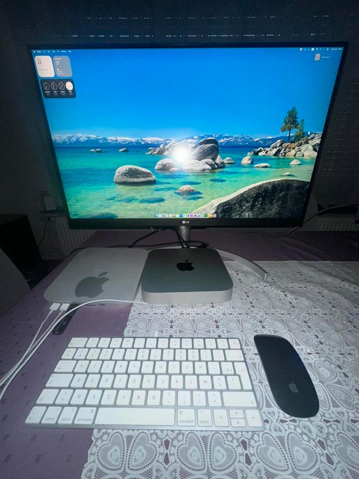 Apple Mac mini M1 + LG 4k 27 inch monitor + USB-C Hub, Informatique & Logiciels, Apple Desktops, Comme neuf, Mac Mini, SSD, 8 GB