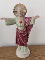 Ancienne figurine en porcelaine H Coeur de Jésus, Comme neuf, Enlèvement ou Envoi