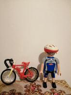Playmobil wielrenner en fiets, Ophalen of Verzenden, Zo goed als nieuw, Los Playmobil